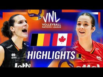 Belgium 🇧🇪 vs. Canada 🇨🇦 - Highlights | Week 3 | Women's VNL 2026