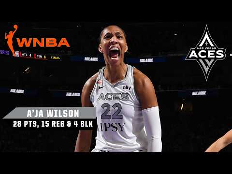 A'JA WILSON DOMINATES IN ROAD W 🤩 | WNBA on ESPN