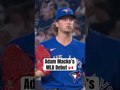 A scoreless debut from Canadian Adam Macko 🙌 #MLB #BlueJays