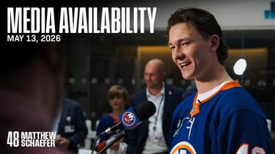 Matthew Schaefer Reacts to Winning the Calder Memorial Trophy | Islanders