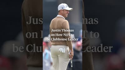 At least Justin Thomas knows how to NOT be the clubhouse leader 😂
