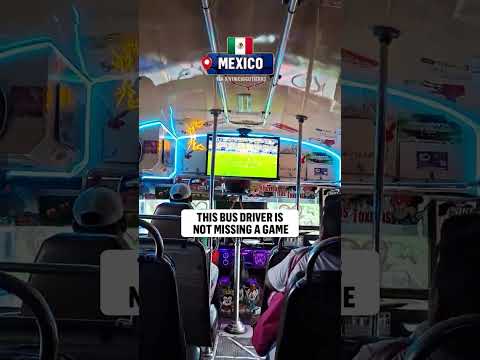 Catch all the FIFA World Cup action when this is the bus driver 🇲🇽