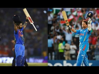 CWC23: King Kohli equals Sachin's ODI century tally
