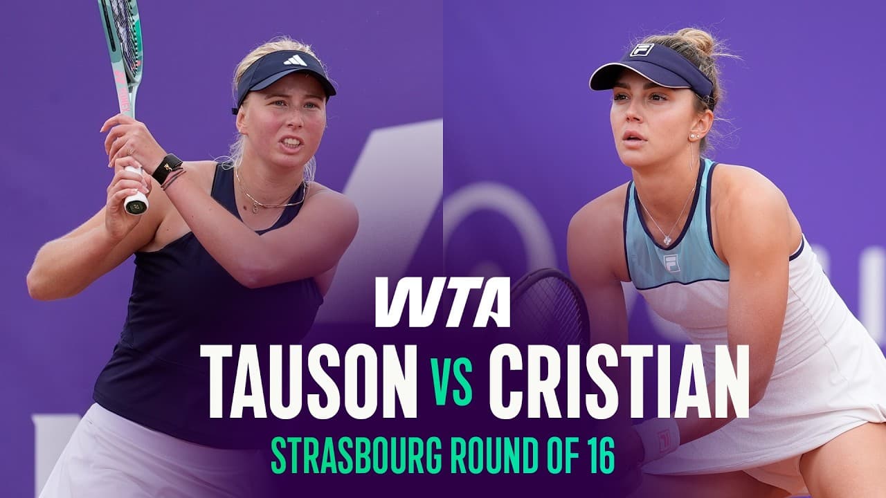 Clara Tauson vs. Jaqueline Cristian | 2026 Strasbourg Round of 16 | WTA Match Highlights