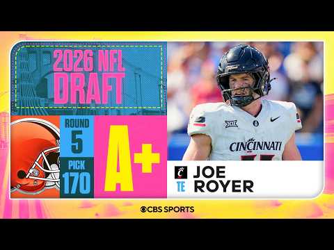 Browns select Joe Royer in Fifth Round, No. 170 overall | 2026 NFL Draft Grades & Reaction