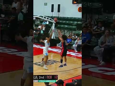 Jared McCain showing off his talent at 18 years old 🤯 #FIBAU18Americas