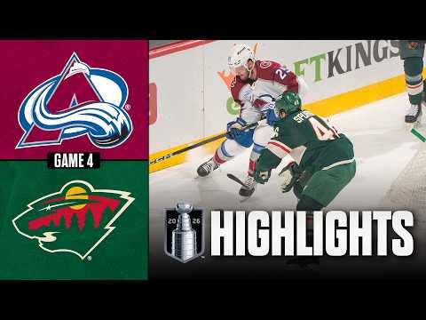 Avalanche vs. Wild | NHL Playoff Highlights | Game 4 | May 11, 2026