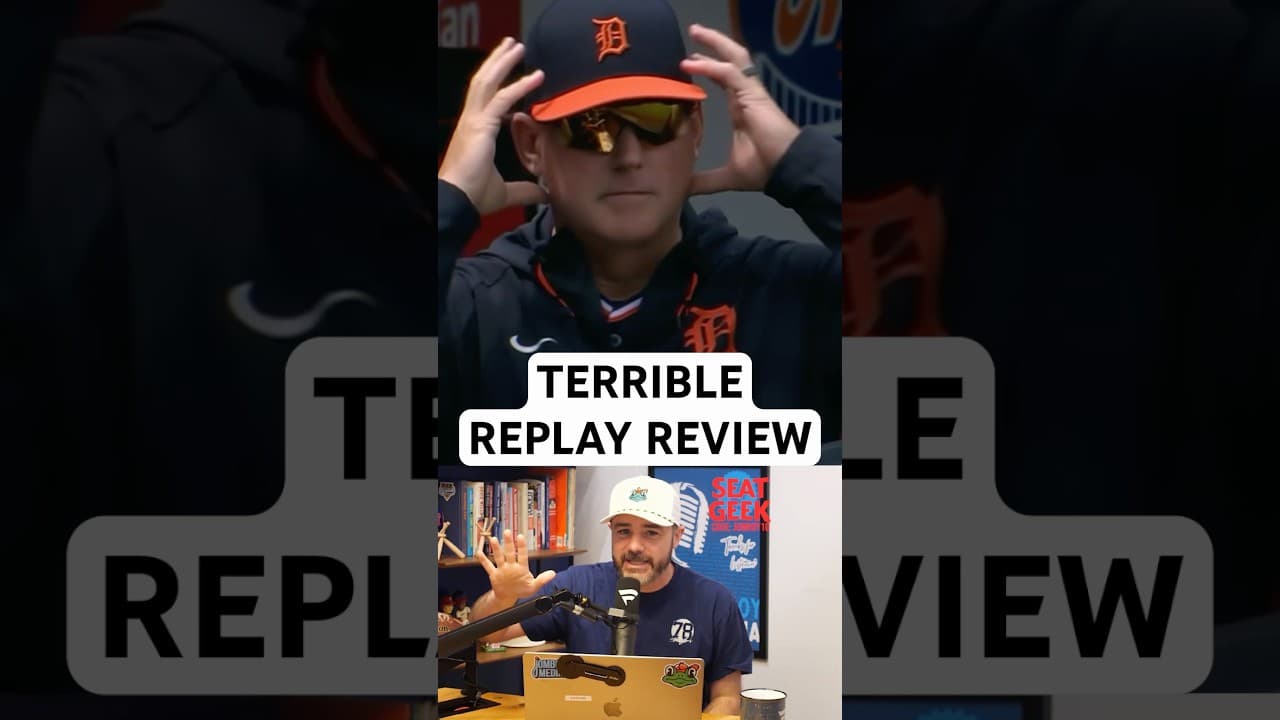 Replay won’t overturn this really bad call and AJ Hinch gets ejected, a breakdown #detroit #tigers