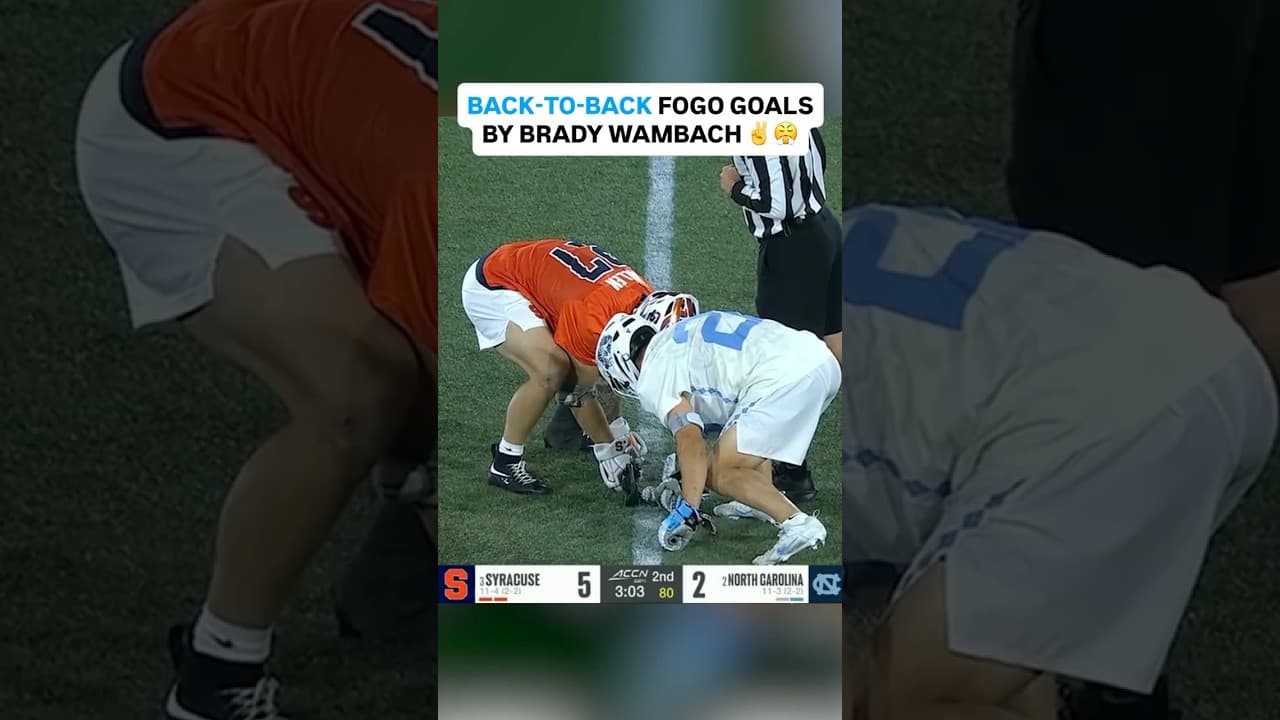 What can’t Brady Wambach do? 😤💪 (via ACC Network, UNC men’s lacrosse)