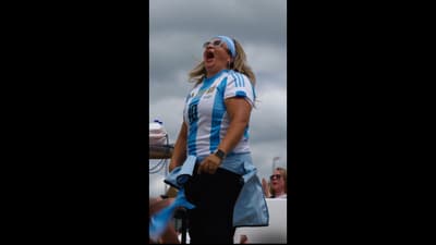 La Albiceleste with the energy in KC 🗣️