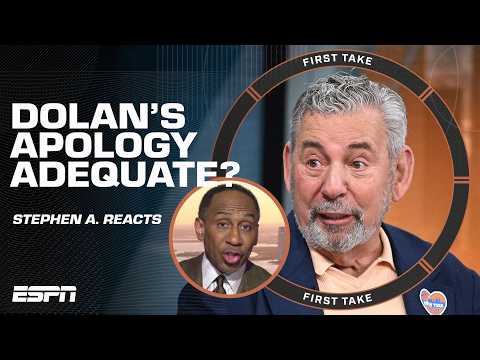 Stephen A. Smith says ALL IS FORGIVEN with James Dolan after the Knicks' W 🏆🤝 | First Take