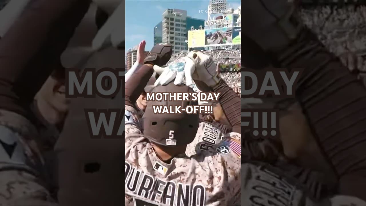 This one’s for Mom 🥹 #mlb #padres #highlights #sports #baseball #walkoff #mothersday