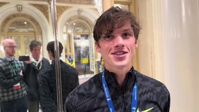 Charles Hicks in shock after running 2:04:35 at 2026 Boston Marathon