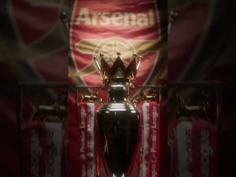 FIRST LOOK 👀 Arsenal's ribbons BACK on the Premier League trophy 🏆