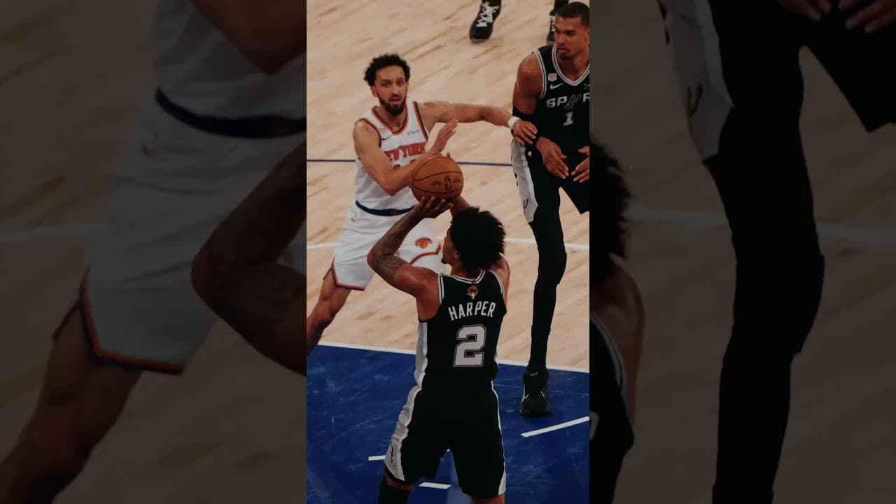 Made for the moment 🪉 #spurs #nba #playoffs #nbafinals #dylanharper