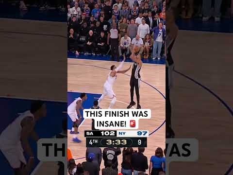 The Spurs vs Knicks Game 4 finish was wild!