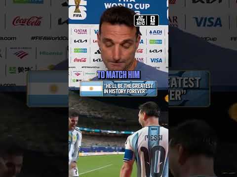 Lionel Scaloni believes there is no one who can catch Messi in the GOAT argument 🇦🇷
