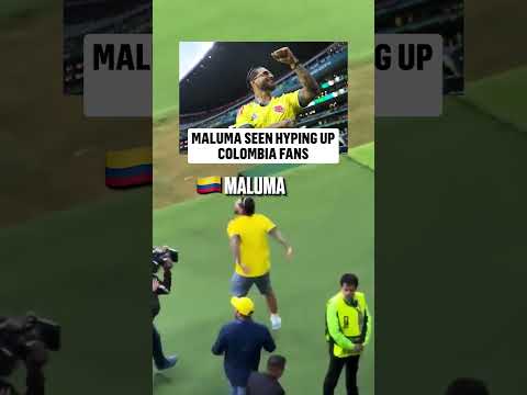 Musical artist Maluma was hyping up the Colombian FIFA World Cup crowd