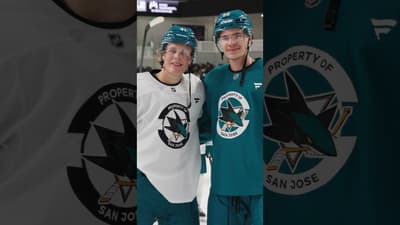 The camp finale. ⛺️ #hockey #nhl #sharks
