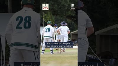 "Can't remember that you've batted with Joe Root" #seniorscricket  #englandcricket #cricket #joeroot