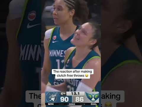 Kayla McBride felt the relief 😅