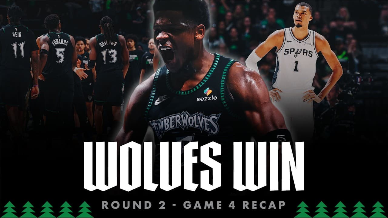 Timberwolves EVEN Series Up 2-2 Against Spurs | Wembanyama EJECTED | Anthony Edwards Drops 36 Points