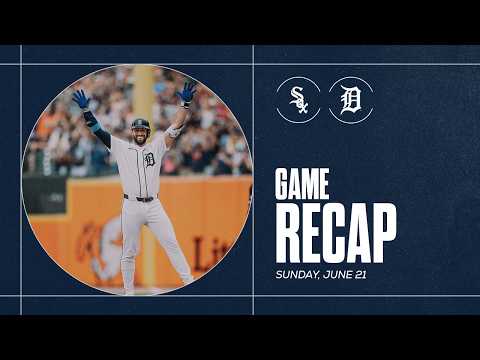 Game Highlights: Matt Vierling Walks it Off in the 10th Tigers Win vs. White Sox | 6/21/26