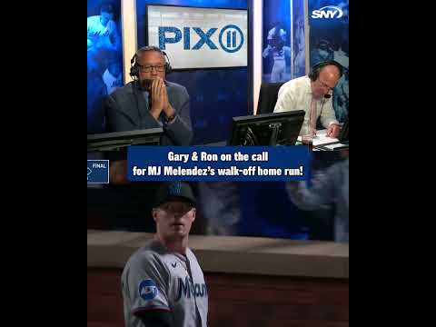 "MJ MELENDEZ WITH A WALK-OFF TWO-RUN HOMER!" Gary & Ron on the call for MJ Melendez's walk-off HR 🎙
