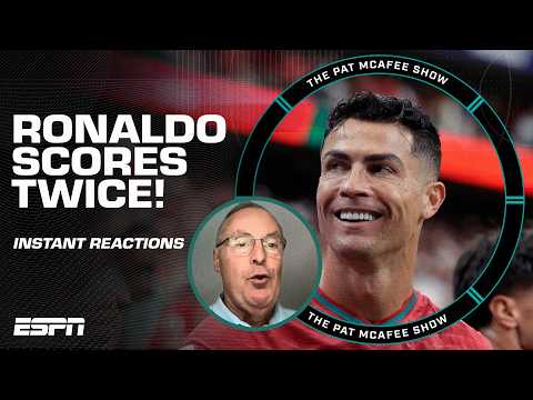 Ronaldo GOOAALLSS 🗣️ Cristiano's 2 goals, Messi, USMNT & more w/ Andres Cantor | The Pat McAfee Show
