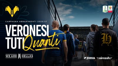 VERONESI TUTI QUANTI, inizia la campagna abbonamenti per la nuova stagione gialloblù!