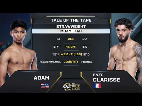 Aliff’s Little Brother Is a PROBLEM 🇲🇾🇹🇭🔥 Adam vs. Enzo Clarisse | Muay Thai Full Fight