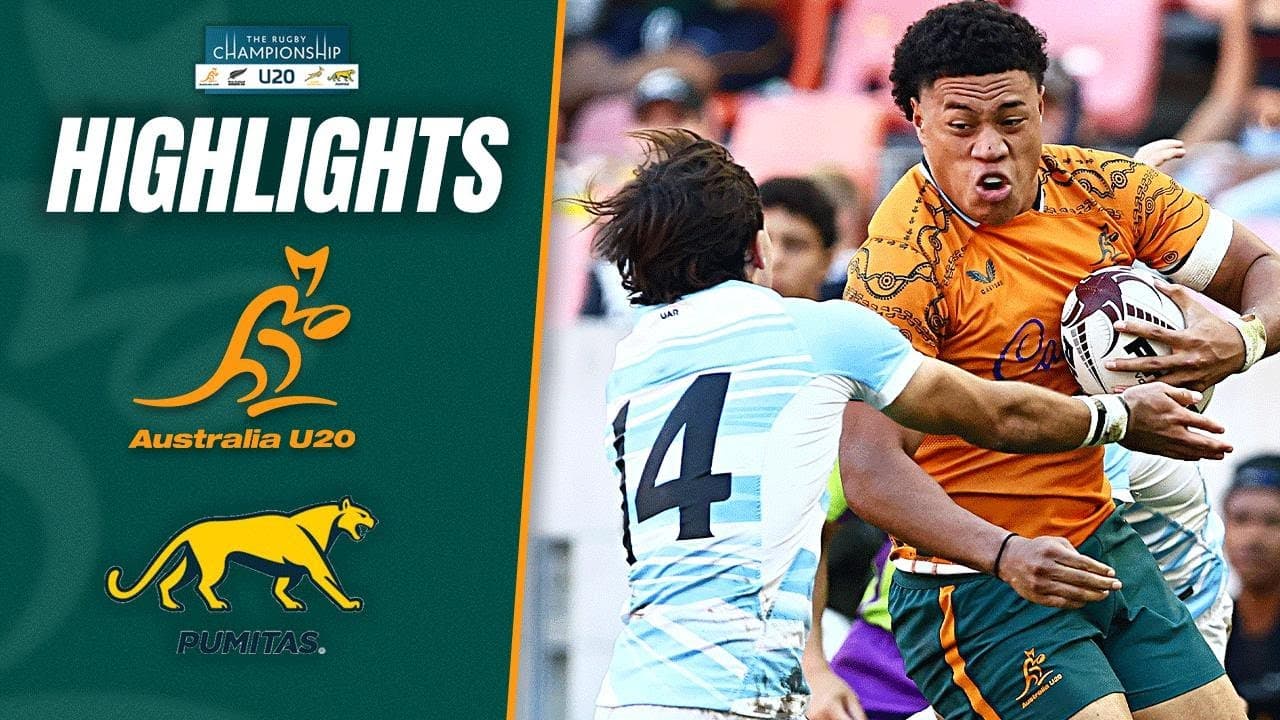Australia U20 v Argentina U20 Highlights | U20 Rugby Championship | Round 3