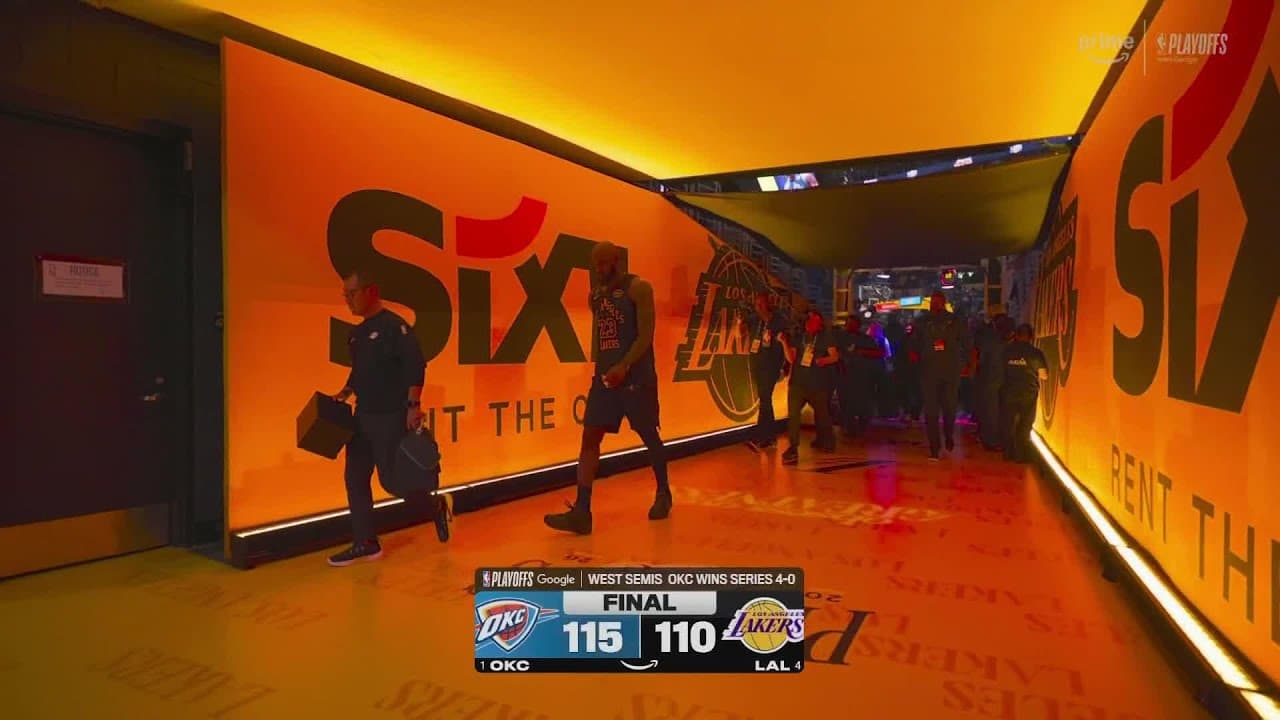 LeBron James exits Los Angeles Lakers' court for final time of 2025-26 NBA season | NBA on ESPN