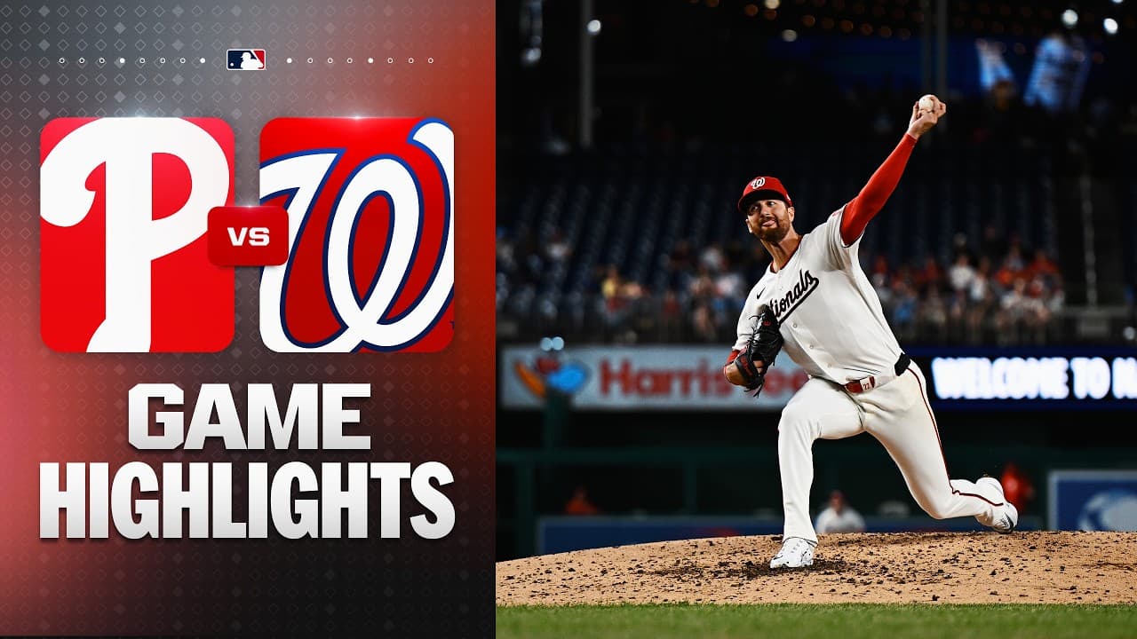 Phillies vs. Nationals Game Highlights (6/22/26) | MLB Highlights