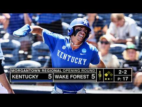 Kentucky holds off Wake Forest's late surge to win regional opener