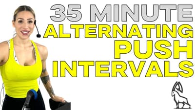 Alternating Interval Pushes 🔥 Treadmill Workout