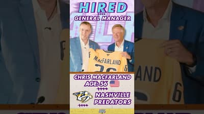 NEW GM IN SMASHVILLE 🤯💪 #nhl #hockey #hockeyshorts #hockeynews #nhlnews #nashvillepredators