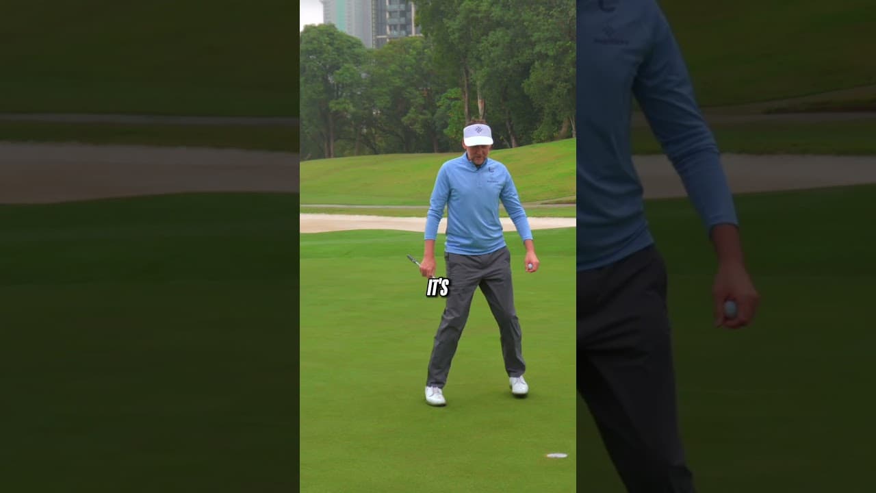 Ian Poulter wasn't a fan of my aim point 😅
