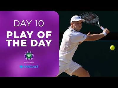 Arthur Fery's BRILLIANT improvisation 😍 | Barclays Play of the Day | Day Ten | Wimbledon 2026