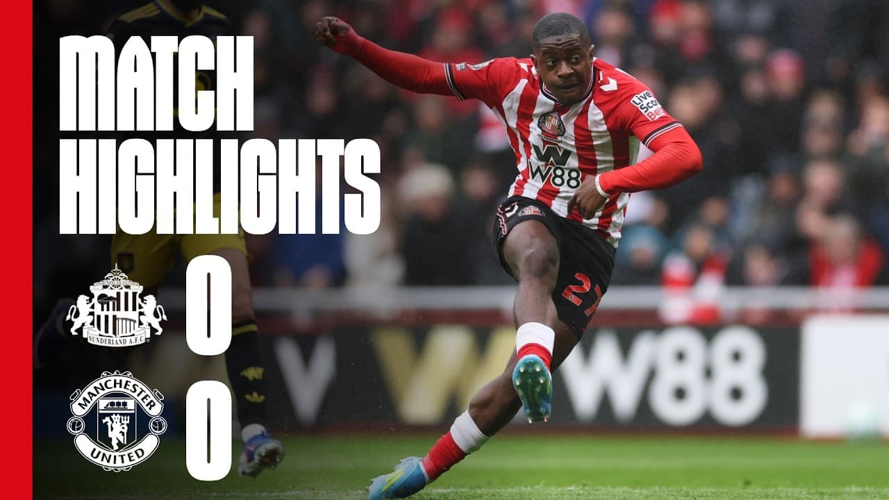 Points Are Shared At The SoL | Sunderland AFC 0 - 0 Manchester United | Premier League Highlights
