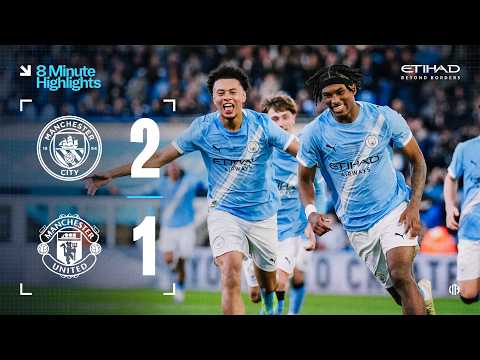 HIGHLIGHTS! | City beat United to lift 2026 FA Youth Cup trophy! | Man City U18 2-1 Man United U18