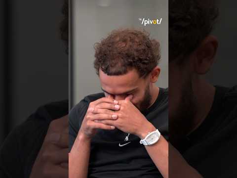 Trae Young gets emotional about his little brother…what a moment.