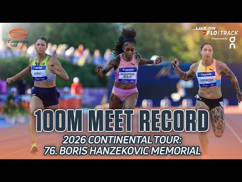 Elaine Thompson-Herah Takes On Strong 100m Field, Sets Meet Record | 2026  Zagreb Continental Tour