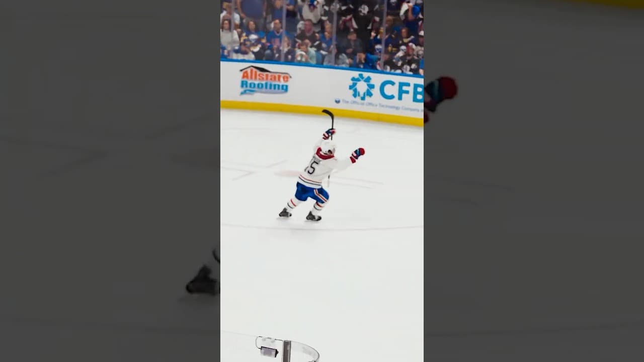 Alex Newhook scores the Game 7 winner against Buffalo #NHL #Shorts