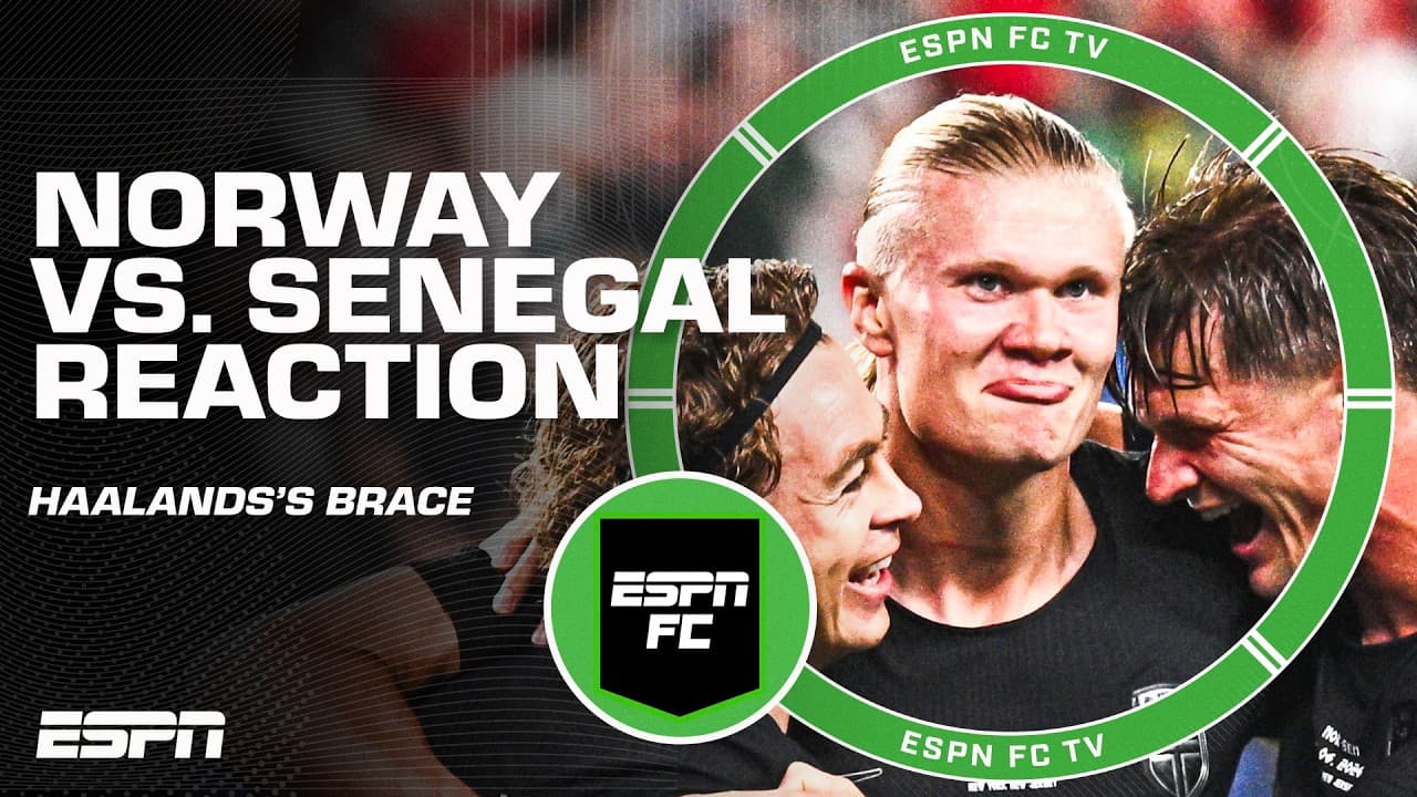 Norway vs. Senegal FULL REACTION 🍿 Erling Haaland scores two goals | ESPN FC