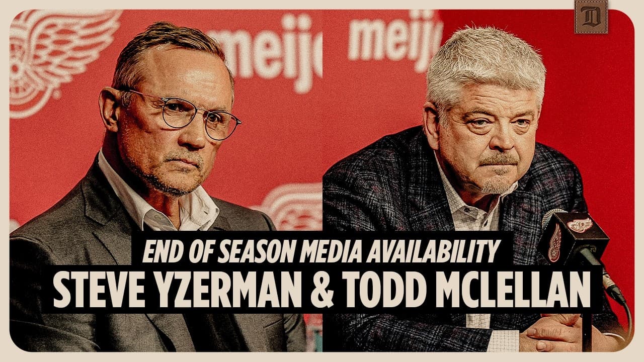 Steve Yzerman and Todd McLellan Detroit Red Wings End of Season Media | April 23, 2026