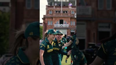 It all sinks in for Sophie Molineux with the #T20WorldCup trophy in her grasp 🗣️