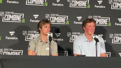 McKenna & Verhoeff on Benefit of Playing in NCAA, Maybe Teaming Up With Celebrini