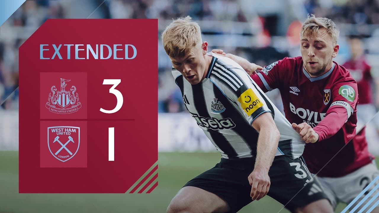 Newcastle 3-1 West Ham | Premier League Extended Highlights