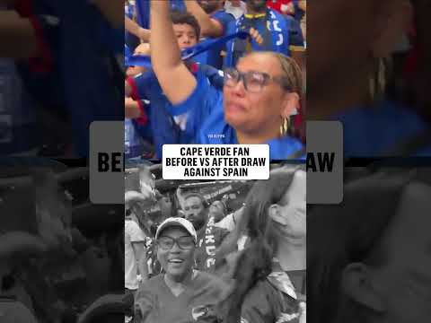 Emotional scenes as Cape Verde get their first ever point at the FIFA World Cup